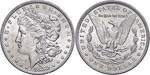 Coins USA Dollar, 1880, New orleans, KM 110, ... 
