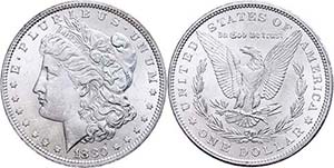 Coins USA Dollar, 1880, Philadelphia, KM ... 