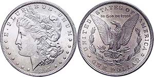 Coins USA Dollar, 1897, Philadelphia, KM ... 