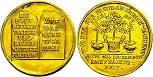 Medallions Germany before 1900 Hamburg, Gold ... 