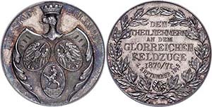 Medallions Germany before 1900 Attain, ... 
