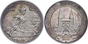Medallions Germany before 1900 Lübeck, ... 