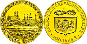 Medallions Germany after 1900 Munich, Gold ... 