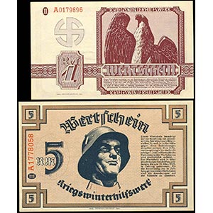 Deutsche Reichsbanknoten 1874-1945 1940, ... 