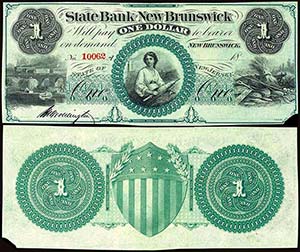 Banknoten Nord- und Südamerika New Jersey, ... 