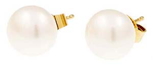 Earrings Cultured pearl earrings. 20th ... 