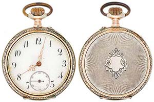 Taschenuhren ab 1901 Äußerst dekorative ... 