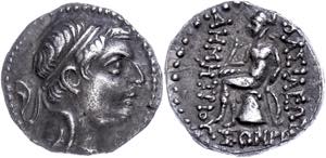 Seleukidien Drachme (4,00g), 162-150 v. ... 