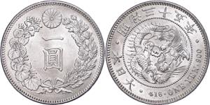 Japan Yen, 1906, Mutsuhito, extremly fine to ... 