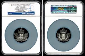 Kanada 20 Dollars, 2015, Maple Leaf, in Slab ... 