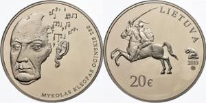 Litauen 20 Euro, 2015, Mykolas Kelopas ... 
