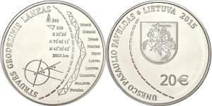 Lithuania 20 Euro, 2015, UNESCO World ... 