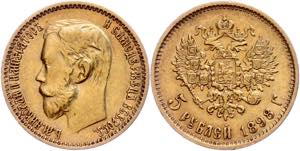 Russian Empire until 1917 5 Rouble, Gold, ... 