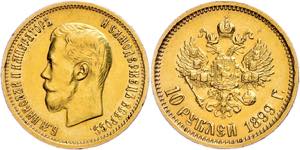 Russland Kaiserreich bis 1917 10 Rubel, ... 