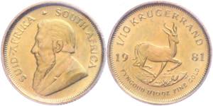 South Africa 1 / 10 oz Krugerrand, 1981, ... 