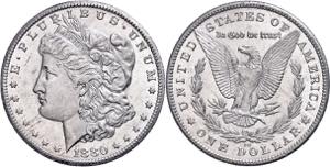 Coins USA 1 Dollar, 1880, carson city, KM ... 