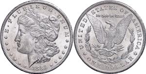 Coins USA 1 Dollar, 1881, carson city, KM ... 