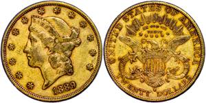 Coins USA 20 Dollars, Gold, 1889, San ... 