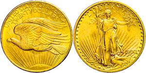 Coins USA 20 Dollars, Gold, 1908, ... 