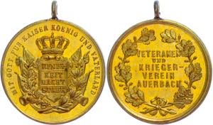 Medaillen Deutschland nach 1900 Auerbach, ... 