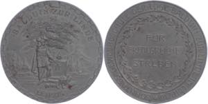 Medallions Germany after 1900 Leipzig, zinc ... 