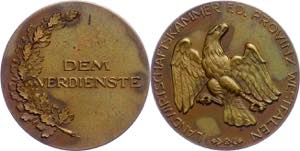 Medallions Germany after 1900 Westfalia, Æ ... 