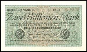 Deutsche Reichsbanknoten 1874-1945  2 Bio. ... 