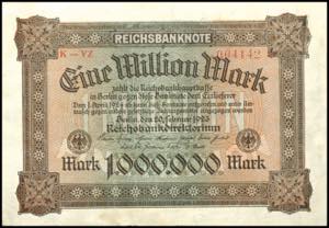 Deutsche Reichsbanknoten 1874-1945 1 Mio. ... 