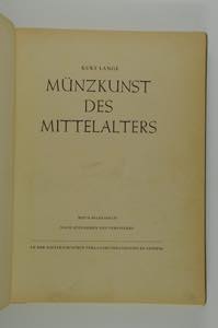Literature - Numismatics Lange, K. ... 