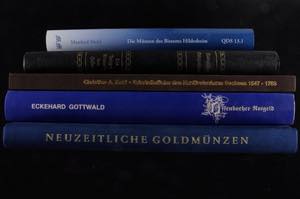 Literature - Numismatics Mixed lot (5 books) ... 