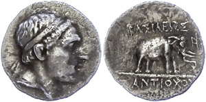 Seleukidien Drachme (3,77g), 223-187 v. ... 