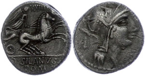 Münzen Römische Republik D. Silanus L. F., ... 