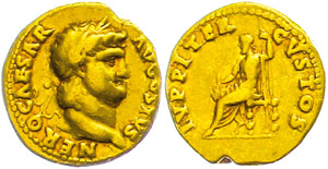 Münzen Römische Kaiserzeit Nero, 64-68, ... 