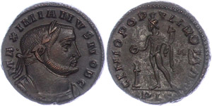 Münzen Römische Kaiserzeit Maximianus, ... 