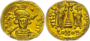 Münzen Byzanz Constantinus IV. Pogonatus, ... 