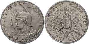 Preußen 5 Mark, 1901, Wilhelm II., 200 ... 