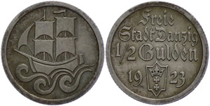 Münzen der deutschen Nebengebiete Danzig, ... 