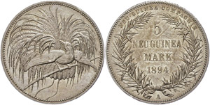 Münzen der deutschen Kolonien Neu Guinea, 5 ... 