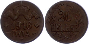 Münzen der deutschen Kolonien Ostafrika, 20 ... 