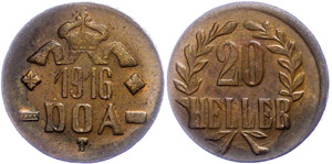 Münzen der deutschen Kolonien Ostafrika, 20 ... 