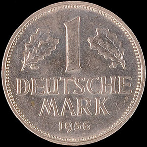 Münzen Bund ab 1946 1 Mark, 1956, ... 