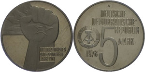 Münzen DDR 5 Mark, 1978, Internationales ... 