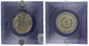 Münzen DDR 5 Mark, 1982, Friedrich W. A. ... 