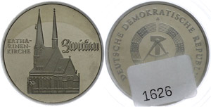 Münzen DDR 5 Mark, 1989, Katharinenkirche ... 