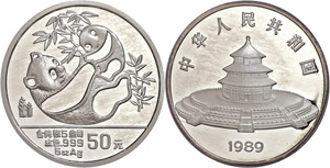 China Volksrepublik 50 Yuan, 1989, Auf ... 