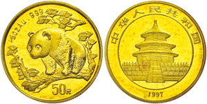 China Volksrepublik 50 Yuan, 1/2 oz Gold, ... 
