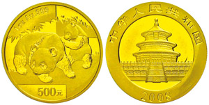China Volksrepublik 500 Yuan, Gold, 2008, ... 