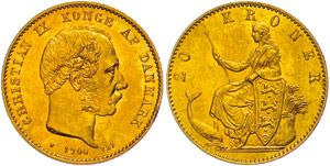 Dänemark 20 Kronen, 1900, Gold, Christian ... 