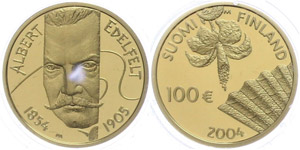Finnland 100 Euro Gold, 2004, Albert ... 