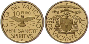 Vatikanstaat 10 Euro, 2013, Gold, ... 